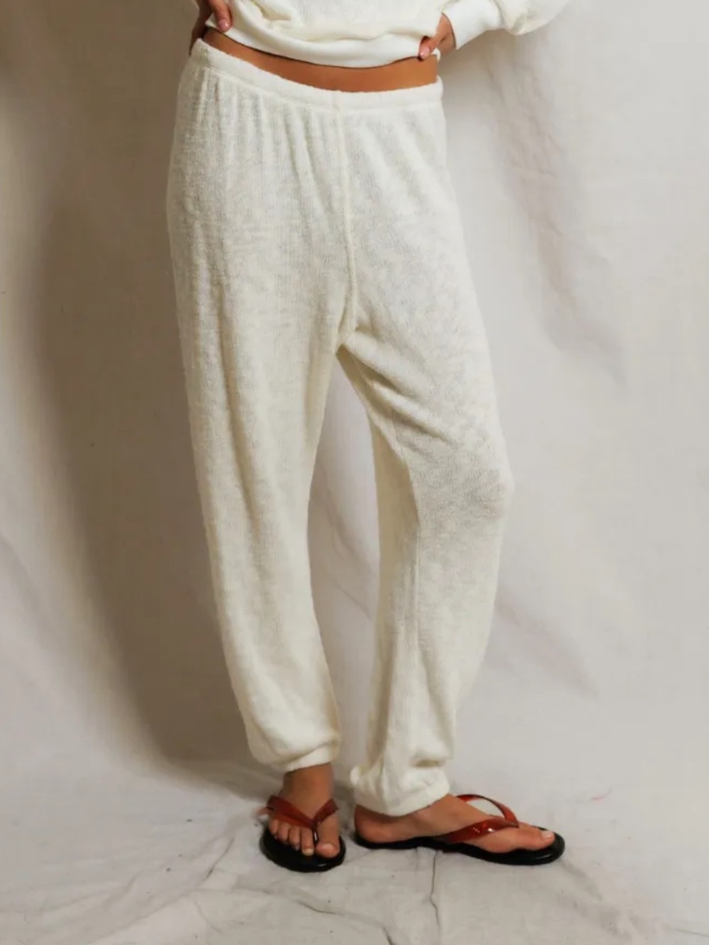 NWT! Perfectwhitetee Keanu Coastal Slub Sweatpant